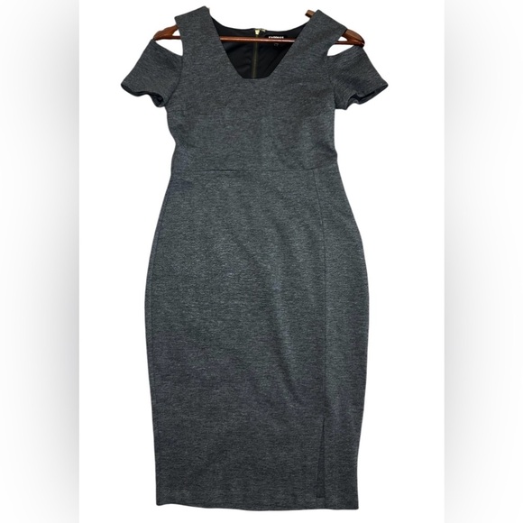 Express‎ Bodycon Grey Dress Size 4 - Picture 1 of 5